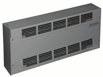 4100 Series Recessed Commercial Wall Convector 32 Front In / Front Out air pattern 16 gauge steel housing powder coated with textured beige finish. Tubular pre-wired wireway with 40 Amp capacity.