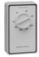 Thermostats & Controls Electromechanical Humidistat 4.4 amp @ 120VAC 2.