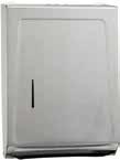 Steel M-Fold Paper Towel Dispenser Dispenser will accommodate paper pack size of 8-1/2" x 3-1/8" x ";