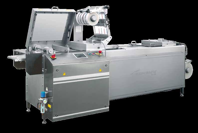 either in workshops, laboratories, supermarkets or large kitchens: The compact thermoforming machine does not need much space due to its front-sided construction and can