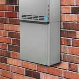 Meets SCAQMD rule 1146.2. Outdoor Recess Box These allow you to mount an outdoor tankless into the wall, flush with the outside of the home.