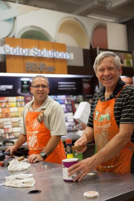 The Home Depot Story As the roles of our front line associates vary, so do our methods of communication Challenge: most of our associates do not have a