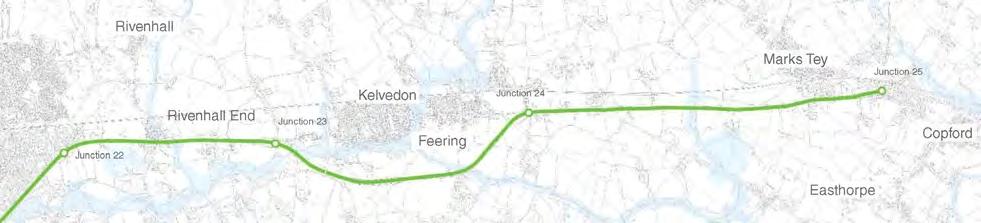 STRATEGIC ROAD PROPOSALS The A12 widening scheme between junction 19 and 25 is within a committed government programme to begin building by 2020.