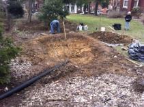 garden, and dry creek to address storm water runoff coming from and onto the Wolf