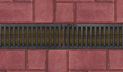 Anthracite Cool and contemporary, ACO s Polished Steel grating gives driveways and patios a modem look.
