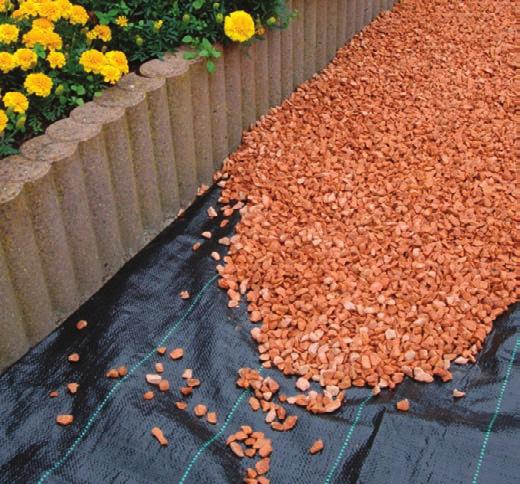 gravel drives and can be wrapped around domestic drainage products to
