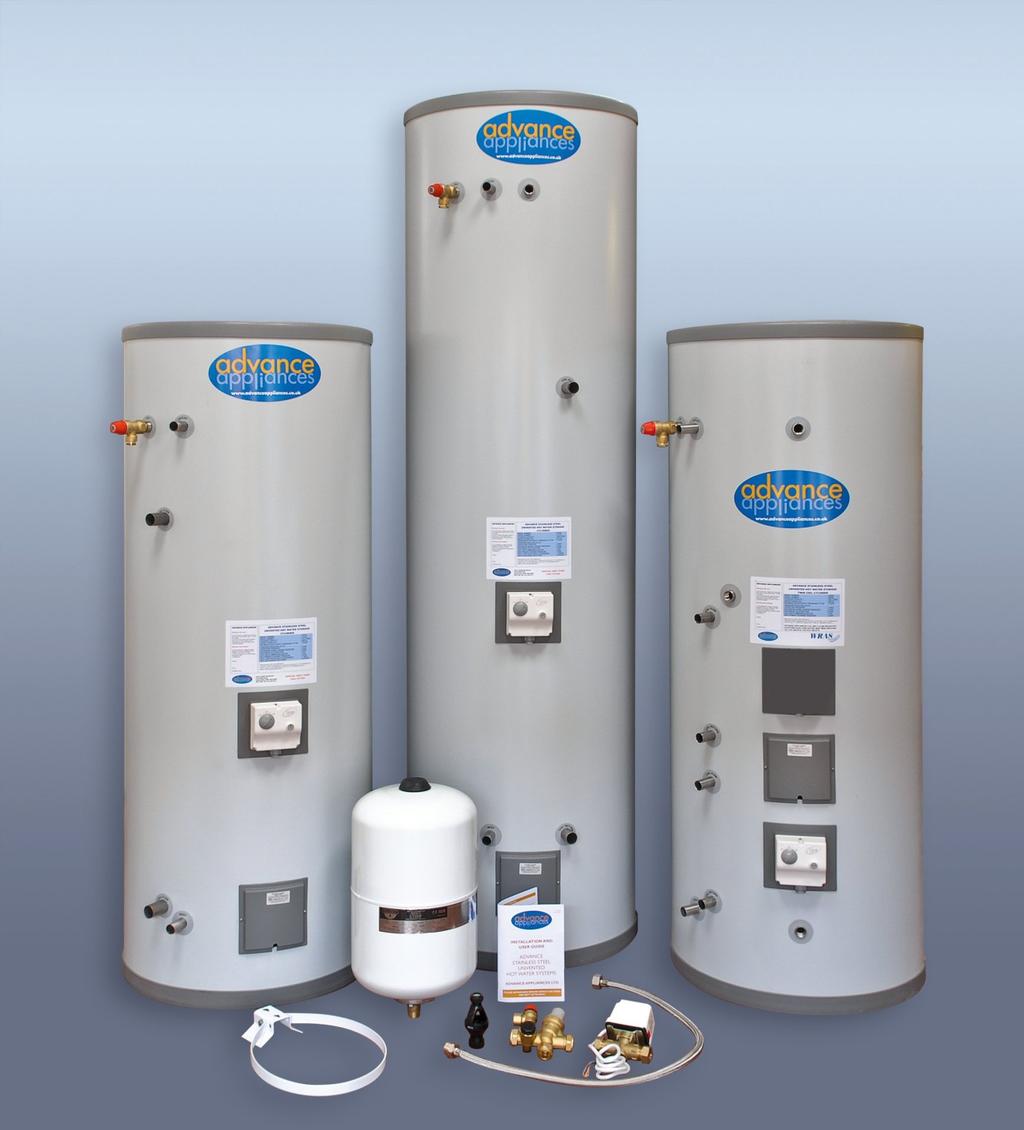 Manual Advance Stainless Steel Unvented Hot Water