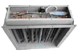 A broad range of custom built electric duct heaters with capacities up to 500kW is available upon request.