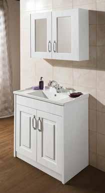With two sizes of vanity unit, matching mirrors and a complementing WC unit you can have the