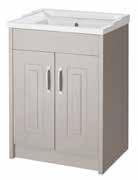 00 Traditional Furniture White Units & Mirrors Grey Oak White 600mm Mirror Cabinet H595 x W590 x