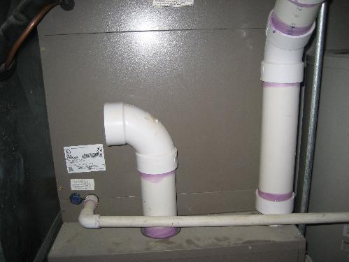 Condensation Pump A condensation pump is installed when the installation does not permit the condensated water to