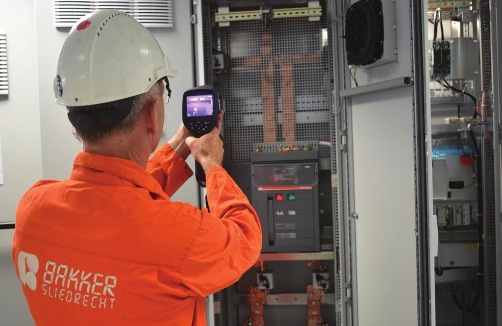 INSPECTIONS Possibilities thermographic inspection During a thermographic measurement, different heat levels in an electrical system are compared during operation to detect excess heat emissions,