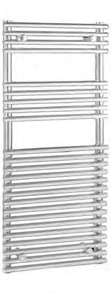 74 A chrome square tube style towel rail, which will complement any bathroom or cloakroom with square style fittings.