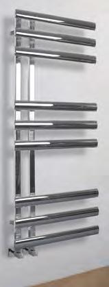 24 A modern take on a ladder rail style towel warmer, the open ends of the Imogen gives plenty of towel hanging /