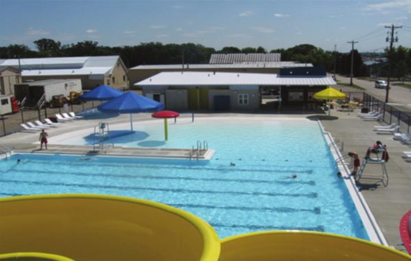 The centerpiece of the project was the Taylor Family Aquatic Center, which included the renovation of an existing four-lane lap pool and the incorporation of a new two-story family friendly aquatic