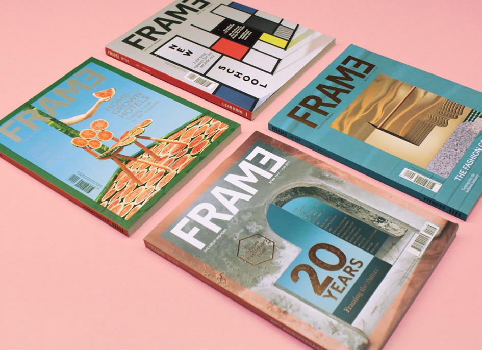 MAGAZINE Since its inception in Amsterdam in 1997, Frame has TEAMED CRUCIAL SPATIAL-DESIGN INSIGHTS from