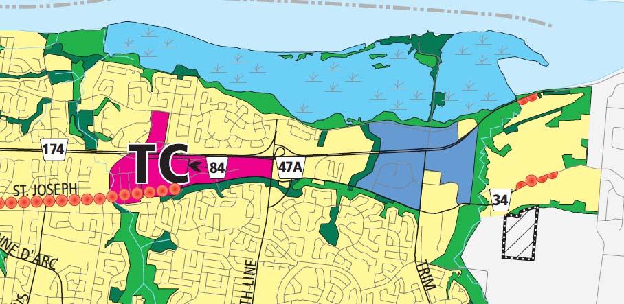 PLANNING RATIONALE NOVEMBER 2016 9 the City with the recommendation of removing strategic lands out of the Employment and Enterprise Areas designation and into a different designation (i.e. General Urban Area, Arterial Mainstreet).