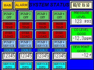 If the system has the touch screen controls, the following section will explain how the screen can be used to control and monitor the unit operation.