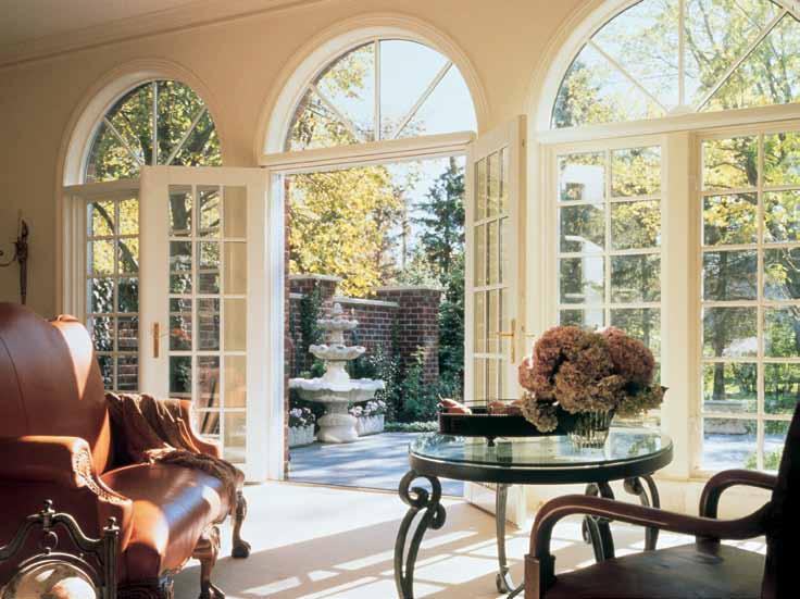 A swinging patio door makes a grand entrance, and can truly set your home apart