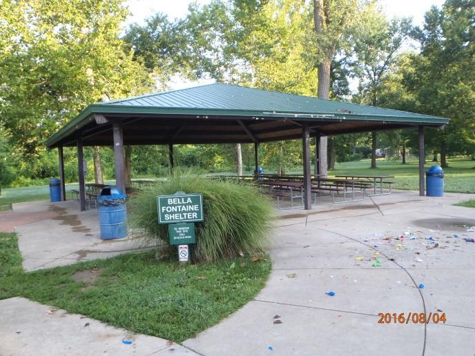 Current Name: Belle Fontaine Shelter #106892 Historic Name (if applies): Current Use: Picnic Shelter Original Use (if