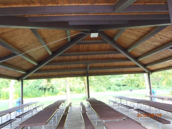 Louis County Parks Square Footage: 1,600 SF Type of Structure: Metal framed and wood Accessibility: ADA Accessible Roof is a