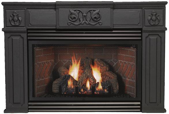 or Innsbrook traditional models, choose an old-world style three-piece cast iron surround with rich details at the