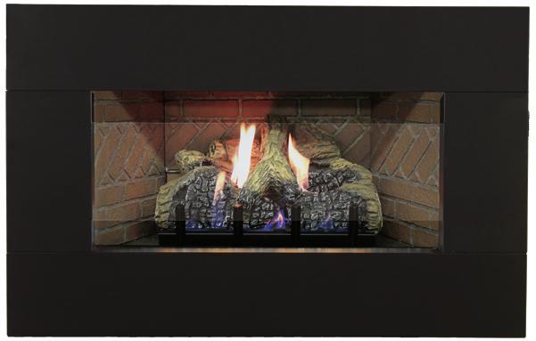 fireplace. We offer a 2-inch bottom cover to complete the shroud.