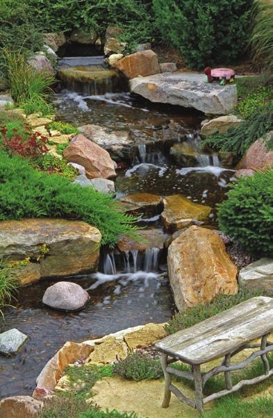 If space is limited in your yard or you have safety concerns with a pond, why not build a Pondless or disappearing waterfall? The name basically explains it all.