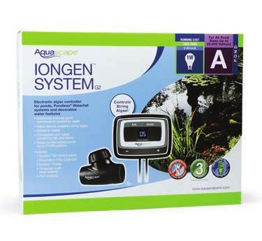 IonGen System G2 #95027 MSRP $379.98 (Unit Weight: 3.3 lbs.) 4.25" L x 1" W x 3.25" H (Control Panel) 6.
