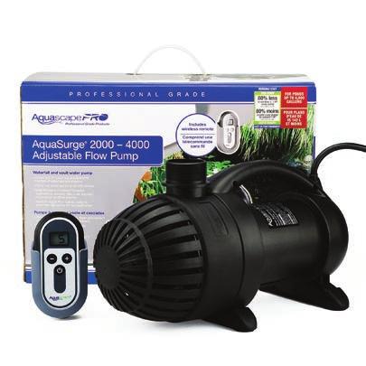 AquaSurge Skimmer and Pondless Waterfall Vault Pump Submersible Waterfall and Filter Pump Made For Use in Skimmer Style Filter Systems (available in flow rates from 2,000 to 5,000 GPH / 7,570 to