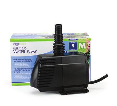 ) reduce Ultra pump maintenance by pre-filtering with the Aquascape Submersible Pond Filter Ultra Pump Fountain Head Kit Add a new dimension to the Ultra Pump with the simple addition