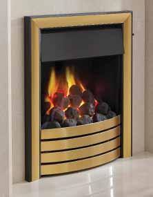 Cobalt 62% EFFICIENT Deepline convector GAS FIRE If you would like to combine the authentic look of an open fronted fire with appreciable fuel efficiency, this member of the Elgin & Hall gas fire