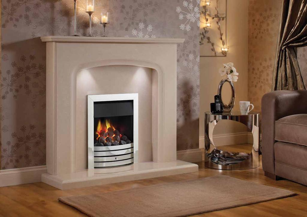YEAR WARRANTY 52 Siena surround in Pearl Stone micro marble