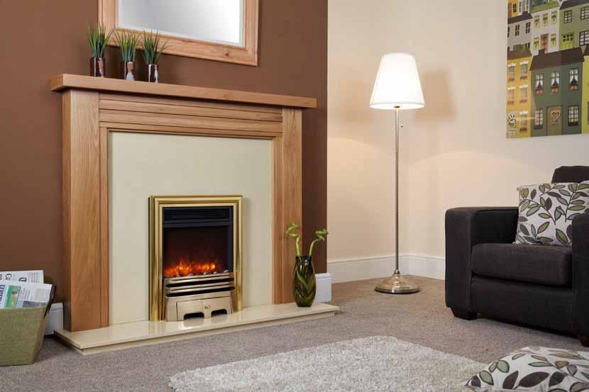 ELETRI Electriflame Opulence Electriflame Opulence Flavel Electriflame Opulence traditional hearth mounted electric fire uses advanced 3D technology to create one of the most realistic flame pictures