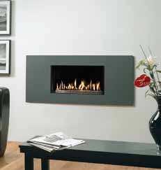 GLASS FRONTED Studio Steel 2 The Studio Steel 2 is for those with large spaces who wish to create a greater presence with their choice of fireplace.