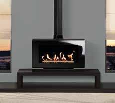 Gas Riva Vision Stoves Gas Riva Vision Large stove with white stone fuel bed on 1400 high bench.