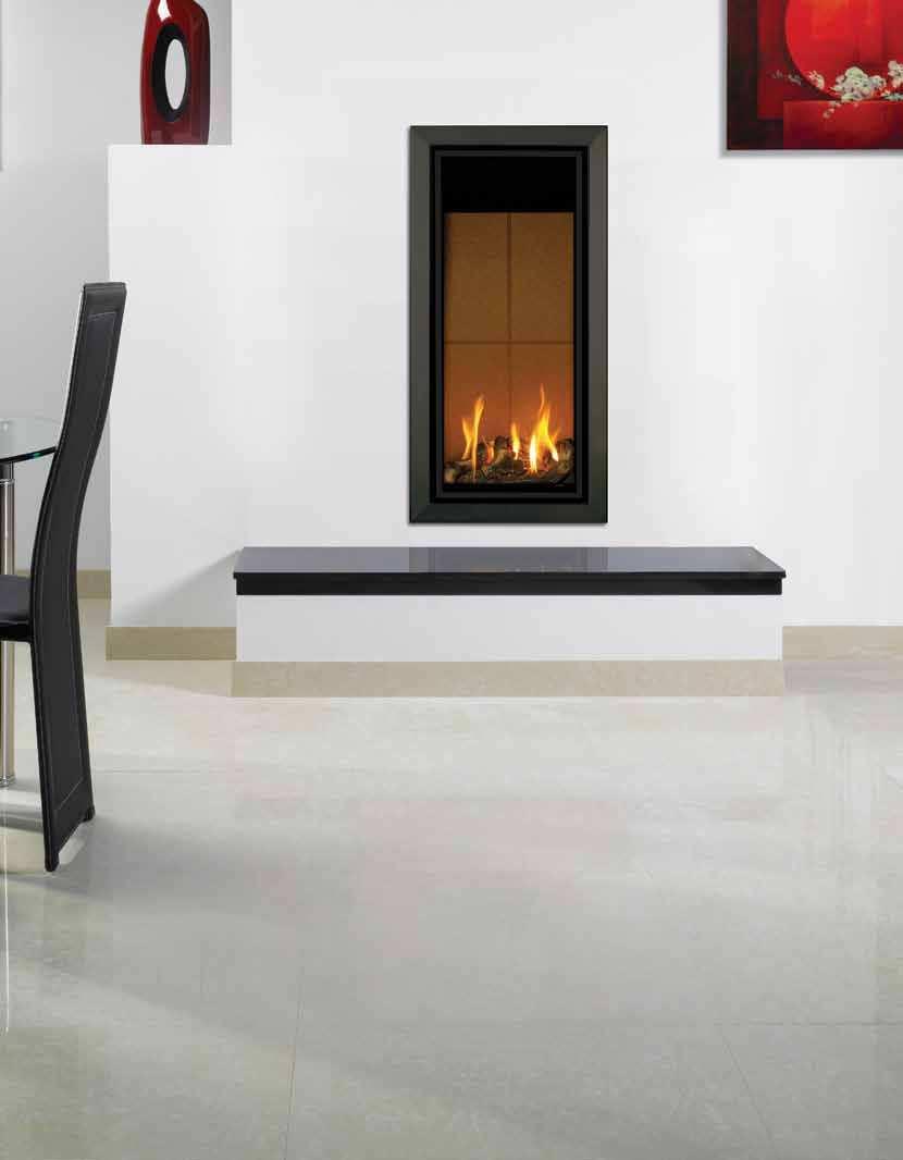 Studio Sizes According to model, the outstanding Studio fires range is available in up to four different sizes, offering greater installation possibilities to interiors of all proportions.
