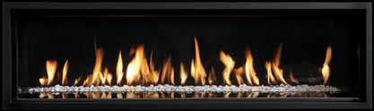 log-effect fire and balanced flue option. The Studio 2 fires, being wider, produce greater heat outputs than those of the Studio 1; up to 2.