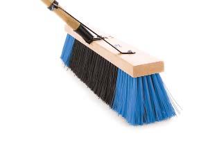 10 PUSH BROOMS WOOD BLOCK WOOD BLOCK WOOD BLOCK 581 SERIES - FINE SWEEP Solvent and oil resistant synthetic material with flagged tips for fine dust.