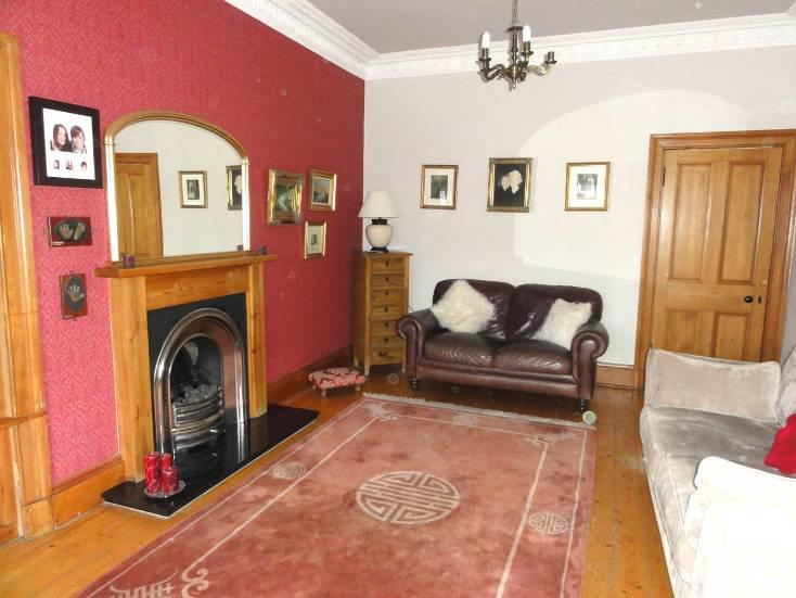 Attractive period style fireplace with marble hearth and lovely