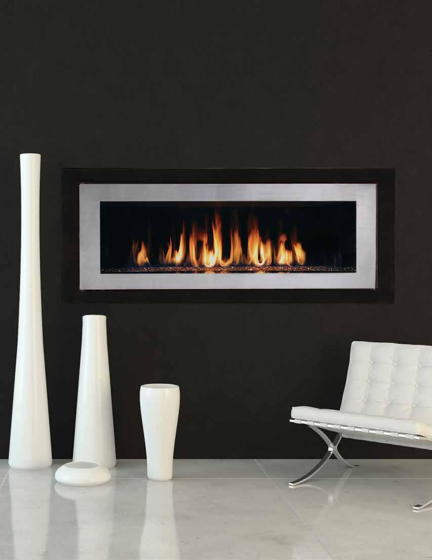 LINER FIREPLCES CONTEMPORRY ESIGN COLLECTION COVER: Rhapsody 54 shown