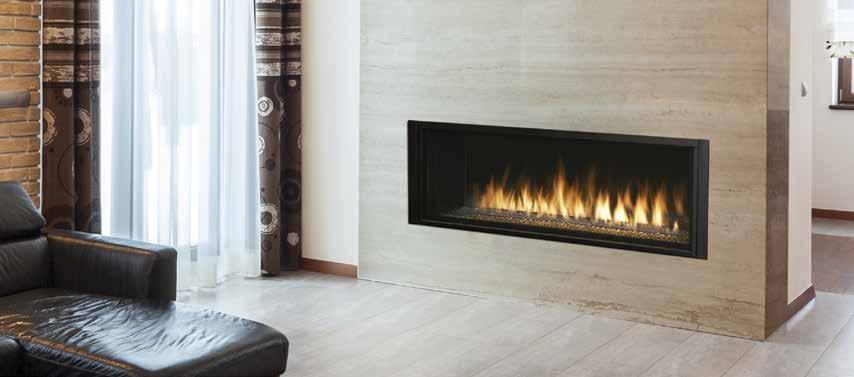 VENICE LIGHTS The Venice Lights direct vent gas fireplace is a versatile linear design for dramatic appearance.