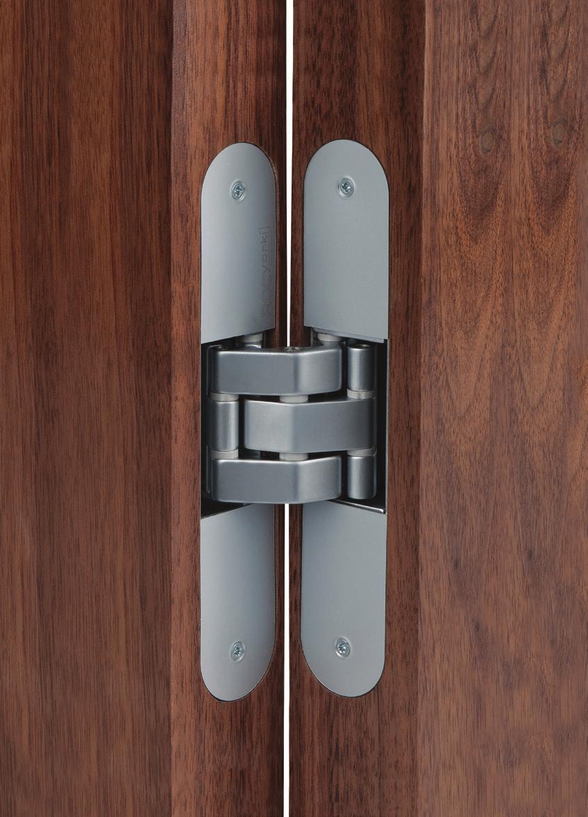 Hinge barrels disappear from view with Rocyork concealed hinges, leaving subtle clean lines Make your door hinges disappear with the all new RocYork concealed door