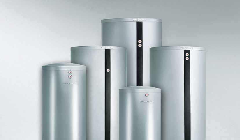 System technology Domestic hot water The Vitocell range from Viessmann offers the right DHW cylinder for every demand, ideally matched to your boiler or solar thermal system.
