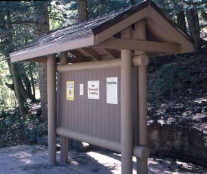 76 Bulletin Boards Within recreation areas and campgrounds we traditionally provide