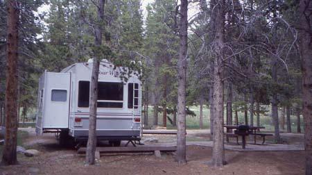 Campground Spurs In designing campground vehicle spurs, consider accessibility requirements