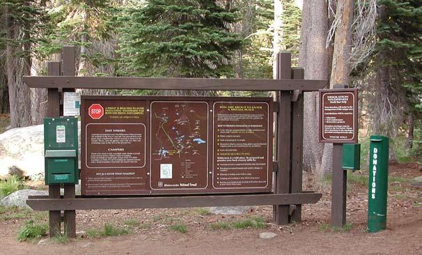 Registration When looking at the trailhead panels in detail, there are ways we can convey information by the use of icons (logos) and sensitive