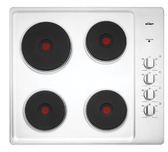 Electric 4 solid element cooktop- 150472 Stylish stainless steel