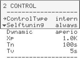 HL 9.5. Control The circulator is designed for internal and external temperature control. This can be switched in this submenu.