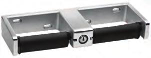 B-265 Double-Roll Toilet Tissue Dispenser Bright-polished, chrome-plated steel Vandal-resistant 310 W x 110 Proj.